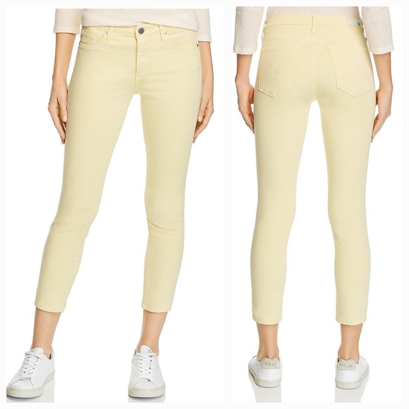 AG Adriano Goldschmied Prima Crop Cigarette Jeans in Morocco Sand Size 24 NWT - Picture 4 of 11